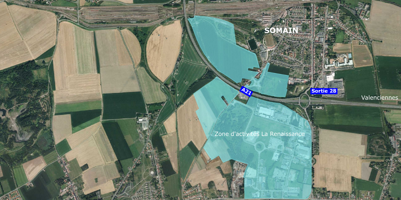 Terrain industriel à vendre Douai / Valenciennes – 59 ha – Hauts-de-France