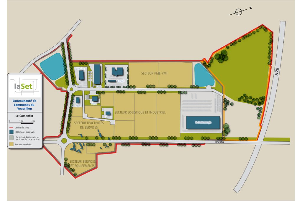 À vendre – 1,15 hectares de terrains industriels à Parçay-Meslay – Indre-et-Loire (37)